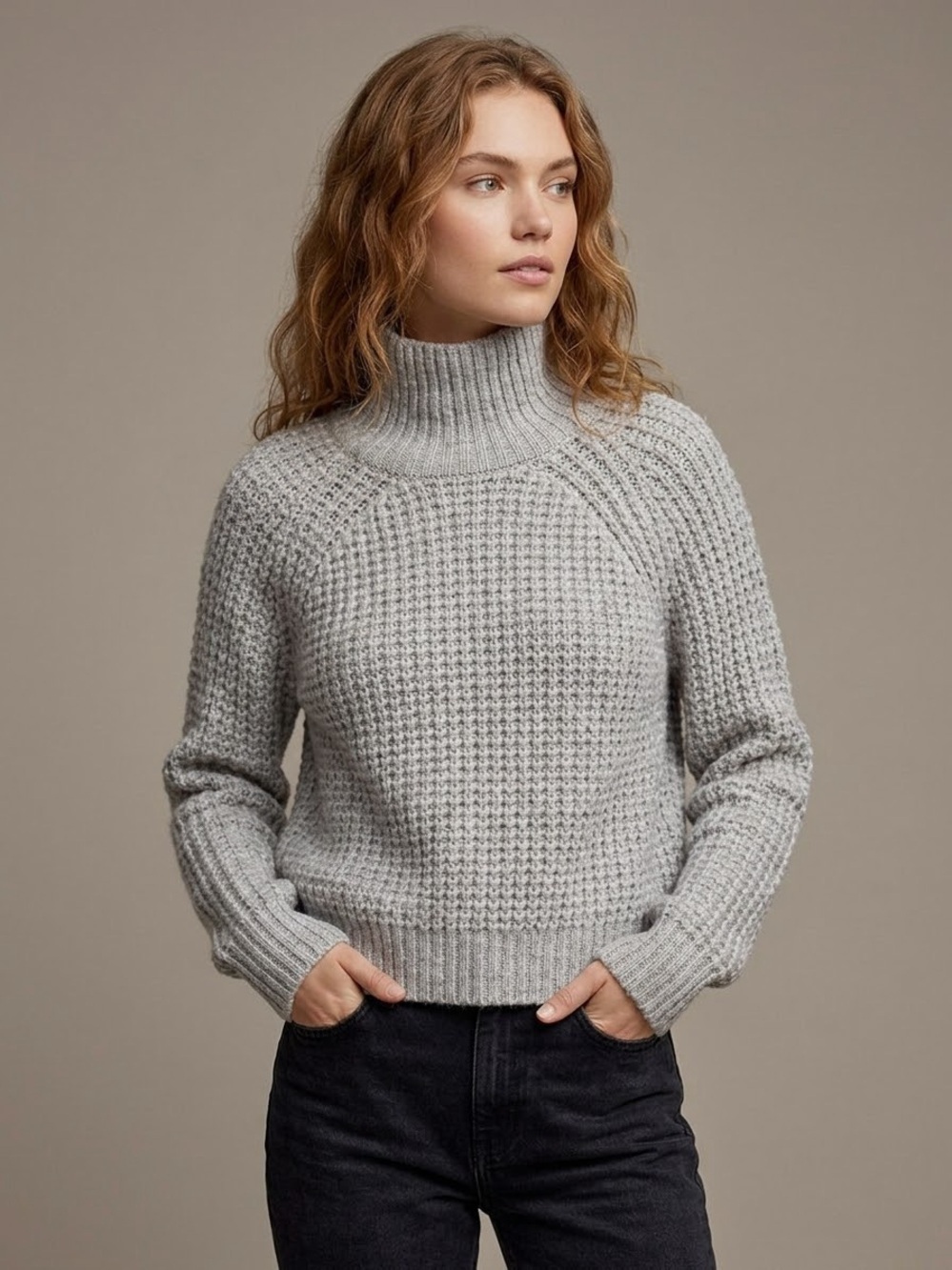 Aritzia Wilfred Alpaca Wool blend Turtleneck Sweater , size Small